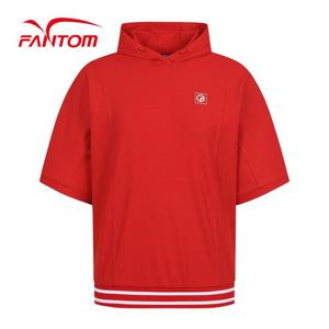 [팬텀] 여성 라인 포인트 오버핏 후드 반팔티셔츠