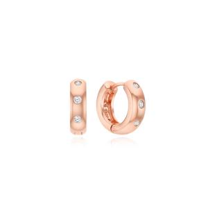 [티르리르]네스트 큐빅 핑크실버 귀걸이 TESSVP14079M