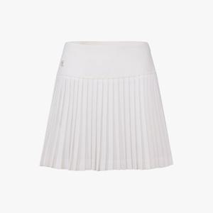 페어라이어 여성 페라 플레어 플리츠 스커트. (화이트)