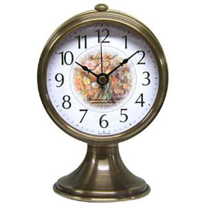 GB9055 앤틱 메탈 플라워 믹싱 알람 탁상시계 한국 탁상시계 알람시계 인테리어소품 결혼선물 앤틱시계