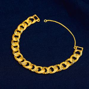 베티블루 24K 순금 빗금 밸런스 컷팅 체인 남성 남자 금 팔찌 18.75g (5돈)