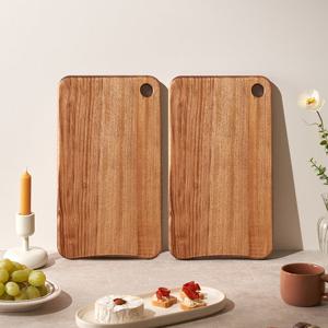 [로얄포드] 원목 캄포나무 도마 네이처 L 1+1세트 GIFT Box 쇼핑백 증정