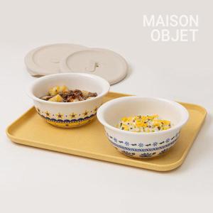 프라카 폴란드풍 도자기 냉동밥용기 450ml 4P 세트