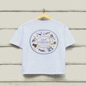 헤지스 남성 [시즌오프][HIS][버스킹]레코드 티셔츠  (HZTS5E802WT)