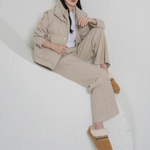 [로즈미] [55~77] 에릭 패딩조끼 기모후드집업 팬츠 3종 세트