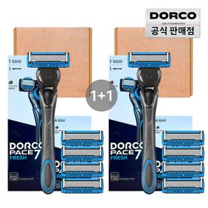 [1+1] 도루코 프레시 스타터킷 면도세트 (면도기+면도날 총5입)