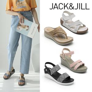 [잭앤질슈즈] 여름 스트랩 샌들/웨지 힐/쿠션 슬리퍼