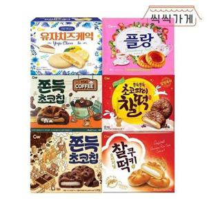 갤러리아_[씩씩가게] 청우 파이 6종 (쫀득2종 찰떡쿠키 초코파이찰떡 유