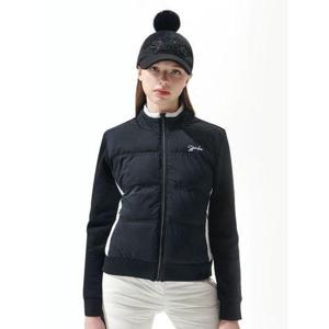 [디즈니골프]여성 배색 라인 스터드 패딩 점퍼 SM4LJB030