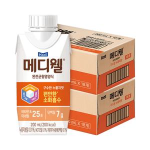 메디웰 구수한 누룽지맛 200ml 36팩(18팩 2박스)