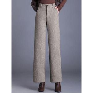 [모리스커밍홈]모직 헤링본 와이드 기모 슬랙스_M2311PT602D