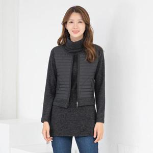 엄마옷 폴라 기모 패딩조끼 티셔츠 511BMN081 중년여성/50대/60대/마담/빅사이즈/할머니옷