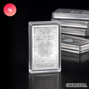 [골드피아] 999.9% 행운의 크로버 실버바 1g