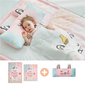 [보니타베베]%%%%드림 침구 2종(이불+패드)+와이드동물애착베개