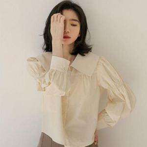 [디애이치]메이 빅카라 블라우스 셔츠