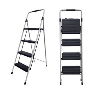 모모이츠 가정용 계단형 그레이 접이식 4단 사다리