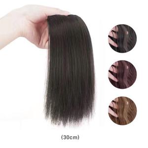 헤어액세서리 헤어뽕 부분가발 옆머리 셀프 붙임 똑딱이 스트레이트