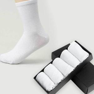 [JHQS95S8_4B]중목양말 무지흰색묶음양말 남학생목양말삭스