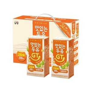 남양 맛있는 두유 GT 고칼슘 달콤한맛 190ml x 48팩 멸균두유 팩두유