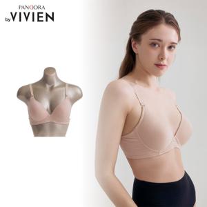 판도라 비비안 에어로쿨 풀컵 와이어 브라 1종 소프트브라운