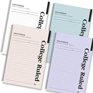 공부용 유선 스프링 노트 A5 대학생 필기용 공책 학습 다이어리