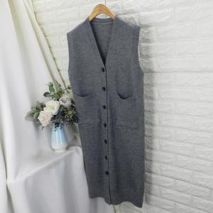 [쿨젠]djr_버튼롱베스트VOT겨울조끼,니트조끼,롱조끼,박스조끼