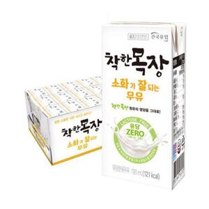 [건국유업]건국 착한목장 소화가 잘되는 우유 190ml 24팩 락토프리 유당불내증 멸균우유
