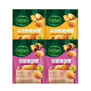 [CJ] 비비고 붕어빵 300g 3종 4개 (단팥/슈크림/초코)