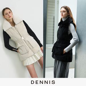 [데니스골프]방송에서만 여성 페이크 퍼 카라 글로시 덕 베스트 1종