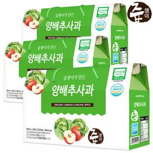 즙쟁이 양배추사과즙 3박스 90포