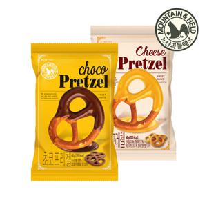 [산과들에] 초코프레첼, 치즈프레첼 40g x 40봉 (대용량 과자)