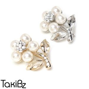 [타키비즈]시크릿 플라워펄 브로치