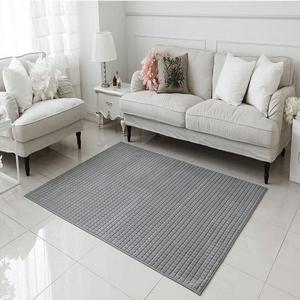 제이오마켓 블록패턴 극세사 러그 카페트 150X200(그레이)