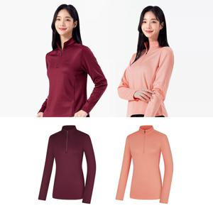 콜핑 여성 겨울 약기모 긴팔 집업 티셔츠 KUT4571W