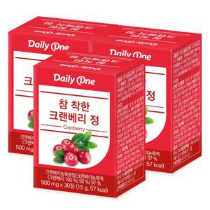 데일리원 참 착한 크랜베리 정 요로건강 3통