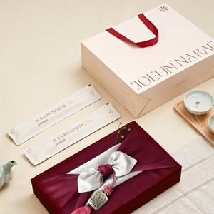 갤러리아_[쇼핑백+보자기포장] 조은나래 도라지정과 700 선물세트 꽃잎