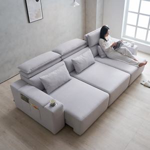 무브 모션소파 리클라이너 4인용 전동슬라이딩 확장형 패브릭소파 [무료배송]