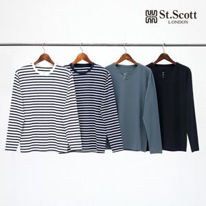 [St.Scott] 세인트 25FW 오가닉 코튼 블렌디드 스트라이프 티셔츠4종(남)