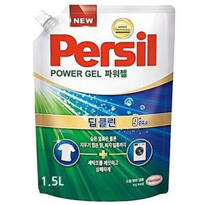 헨켈 퍼실 persil 세탁세제 - 파워젤 1.5L 리필X1개 (일반/드럼겸용) 얼룩제거
