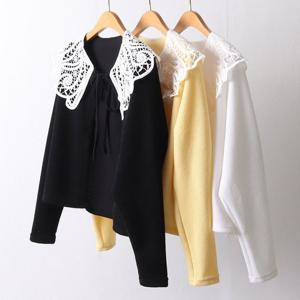 빅사이즈사랑해요 I415L304 레이스넥골지가디건 DL