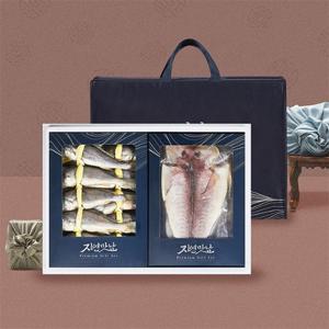 [물맛남] 명작 5호 굴비/옥돔 선물세트(굴비20미1.6kg/옥돔4-5미800g/인케이스/부직포가방)