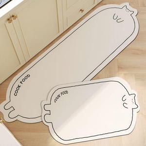 홈테리어 빨아쓰는 규조토 주방매트 욕실 현관 고양이 발매트