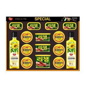 동원 스페셜39호 선물세트 한박스 4세트입 참치 리챔 식용유 설 추석 선물
