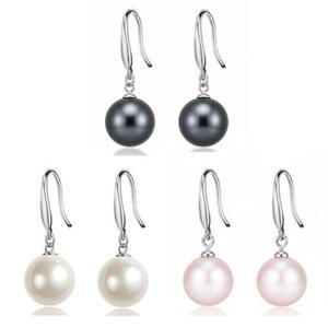 자연주의 흑진주 각인 담수 S925 백진주 핵진주 귀걸이 WFKTUOY