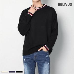 [빌리버스]남자니트 BTS061 오버핏니트티 남성스웨터 니트티셔츠