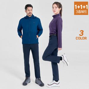 [1+1+1]★라스트 시즌오프★ 남성 여성 이중직 스판 팬츠 등산 바지 빅사이즈 간절기 워크웨어