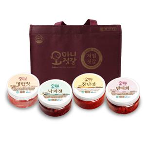 [오마니젓갈] 오마니 젓갈세트 2호 (명란젓+창난젓+명태회+낙지젓/각 350g)