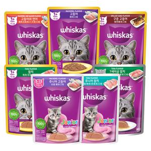 위스카스 주식파우치 80g 고양이습식