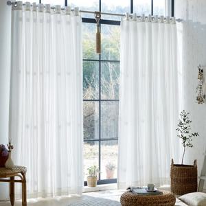 [뷰하우스] 스텔라 레이스 이중직 암막커튼 커튼봉세트 대형