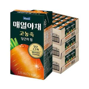[매일유업]매일야채 고농축 당근의 힘 125ml 72팩 당근주스 야채주스